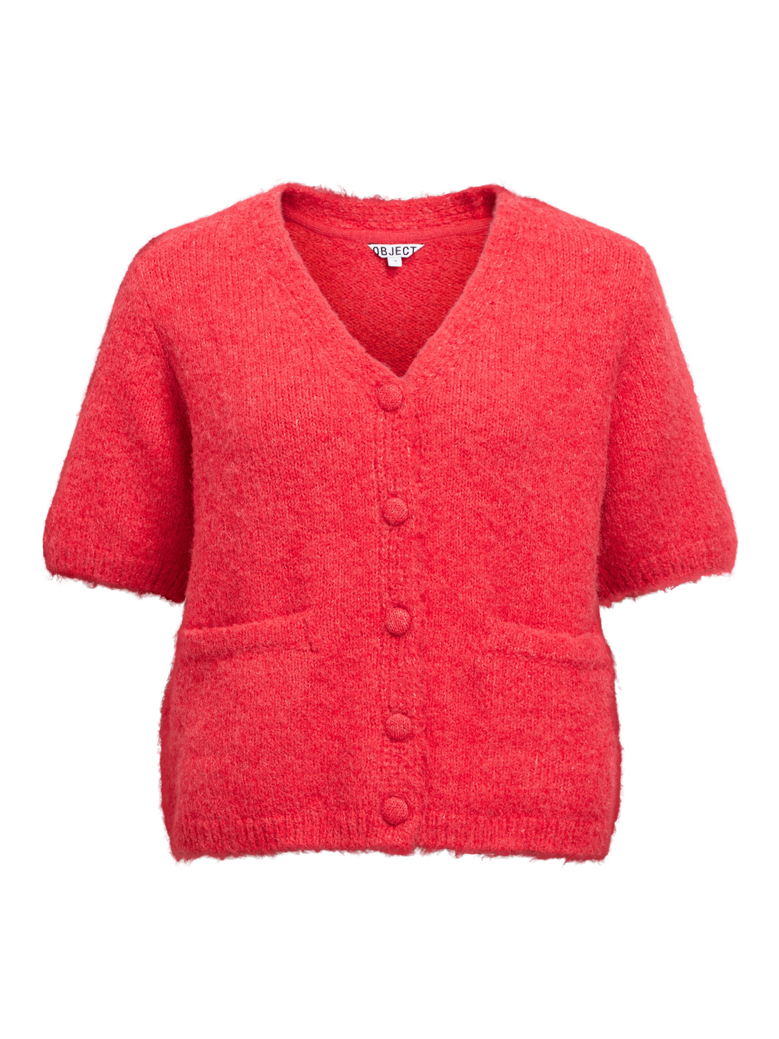 OBJSAGGIA Knit Cardigan - Poinsettia - VERO MODA & VILA Bergvik